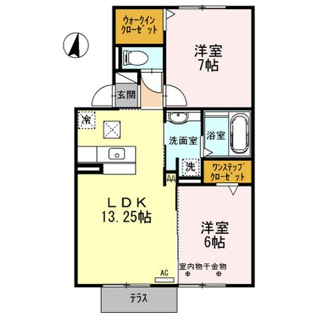 桑名駅 徒歩14分 1階の物件間取画像